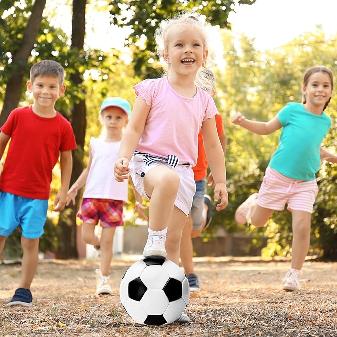 Soccer Ball Size 5 Size 4 Size 3 Size 2 with Pump Deflated - Single, 2 or 3 Pack Official Size Indoor Outdoor Training - Gift for Toddler Kids Youth Teens Adult
