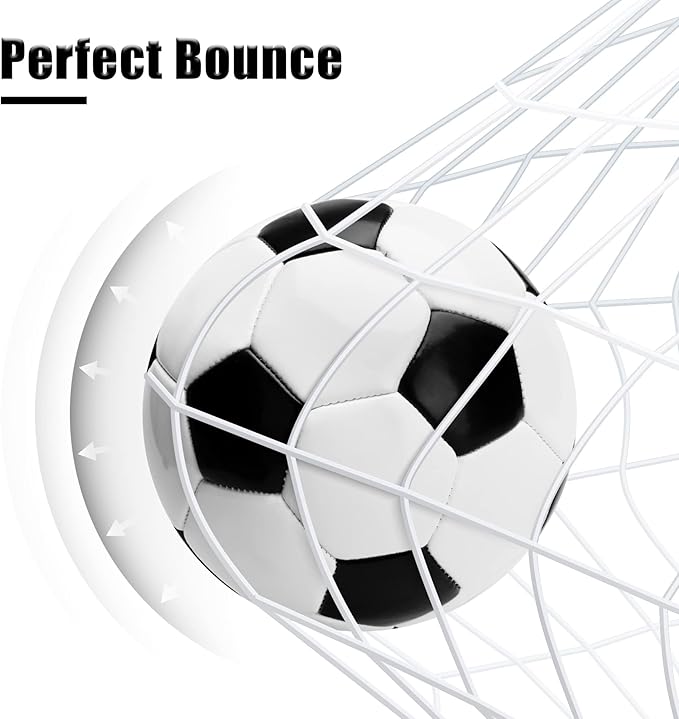 Soccer Ball Size 5 Size 4 Size 3 Size 2 with Pump Deflated - Single, 2 or 3 Pack Official Size Indoor Outdoor Training - Gift for Toddler Kids Youth Teens Adult