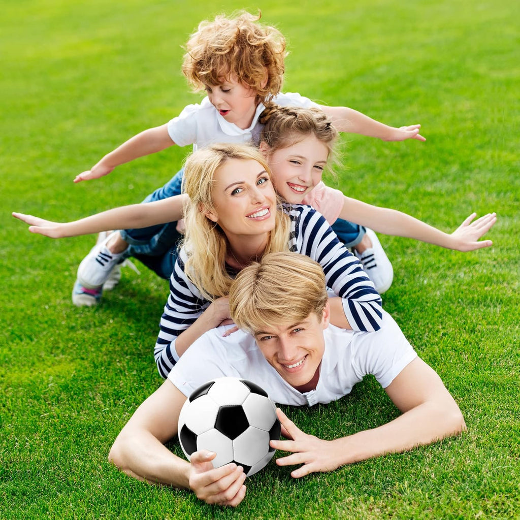 Soccer Ball Size 5 Size 4 Size 3 Size 2 with Pump Deflated - Single, 2 or 3 Pack Official Size Indoor Outdoor Training - Gift for Toddler Kids Youth Teens Adult